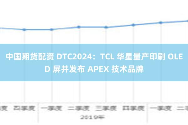 中国期货配资 DTC2024：TCL 华星量产印刷 OLED 屏并发布 APEX 技术品牌