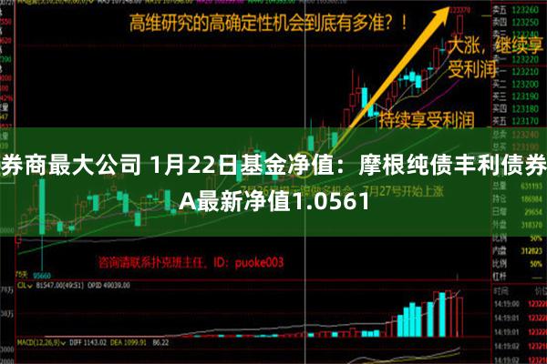 券商最大公司 1月22日基金净值：摩根纯债丰利债券A最新净值1.0561