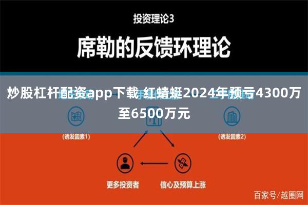 炒股杠杆配资app下载 红蜻蜓2024年预亏4300万至6500万元